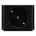 AMX HPX-P200-PC-EU outlet box Type F Black