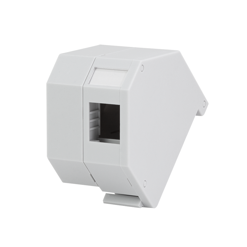 Image of LogiLink Keystone DIN-Rail adapter for fiber coupler, stackable