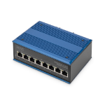 Digitus 8 Port Gigabit Ethernet Network PoE Switch, Industrial, Unmanaged