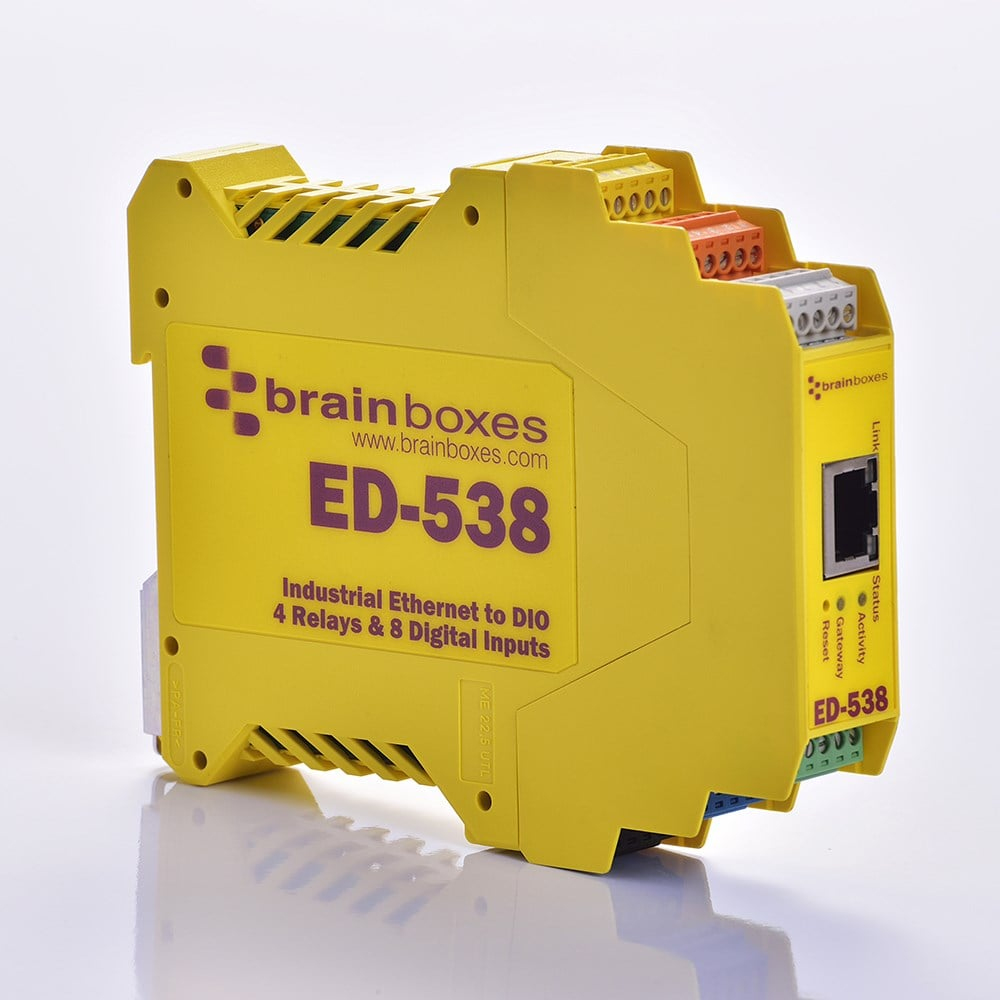 Brainboxes ED-538 Ethernet to 4 Relays and 8 Digital Inputs + Serial G