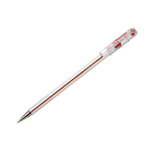 Image of Pentel Superb Medium Red Stick ballpoint pen 12 pc(s)
