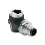DeLOCK 90664 cable gender changer D-coded 4 pin RJ-45 Black