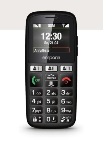 Image of Emporia HAPPY 70 g Black Entry-level phone