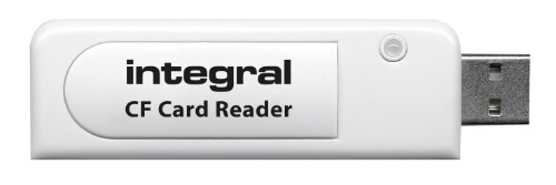 Integral USB2.0 CARDREADER SINGLE SLOT CF card reader White