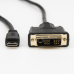 Rocstor Y10C246-B1 video cable adapter 39.4" (1 m) HDMI Type C (Mini) DVI-D Black