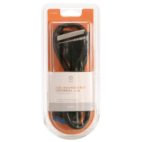 ICIDU IDE ATA 133 Roundcable, 90cm SATA-kablar 0,9 m Svart