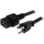 StarTech.com PXT515191410 power cable Black 118.1" (3 m) NEMA 5-15P C19 coupler