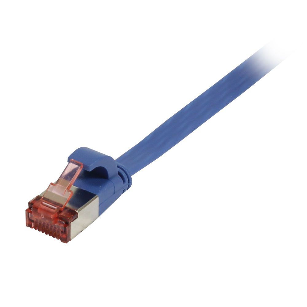 EU Product - Patchkabel RJ45 Cat6 250Mhz blau FTP U/FTP TPE Superflex - Cable - Network thumbnail