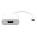 Garbot US3.1 C-HDMI. M/F. Whie 20cm