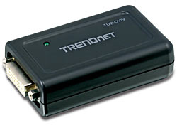 Trendnet USB to DVI/VGA Adapter USB graphics adapter Black