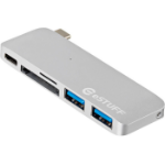 eSTUFF ES84121-SILVER laptop dock/port replicator USB 3.2 Gen 1 (3.1 Gen 1) Type-C