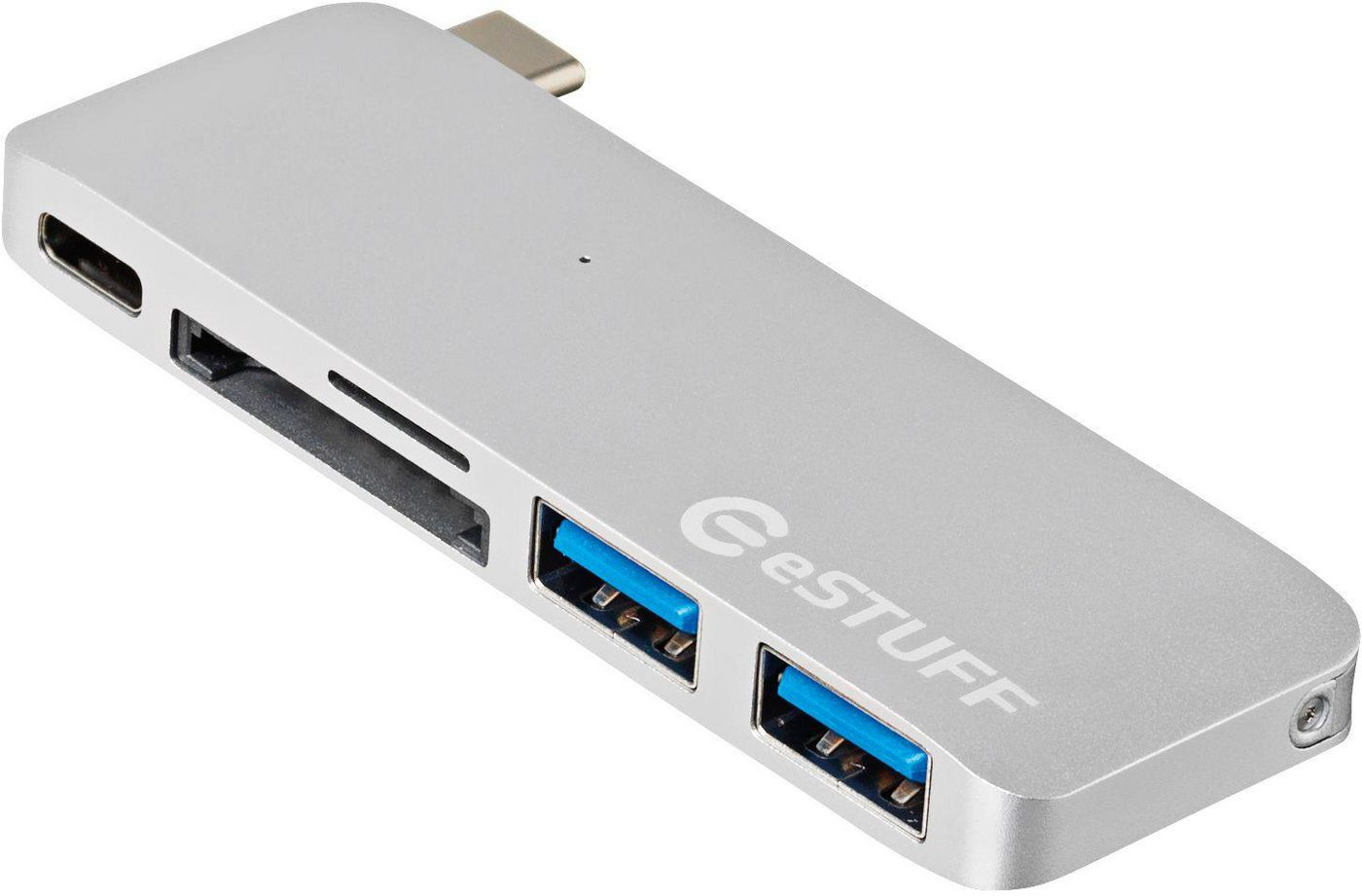 eSTUFF ES84121-SILVER notebook dock/port replicator USB 3.2 Gen 1 (3.1 Gen 1) Type-C