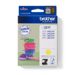 Brother LC221Y inktcartridge 1 stuk(s) Origineel Geel