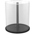 MediaRange BOX43 CD-doosje Spindeldoos 100 schijven Zwart, Transparant
