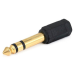 Monoprice 7139 cable gender changer 6.35 mm TRS 3.5 mm TRS Black, Gold