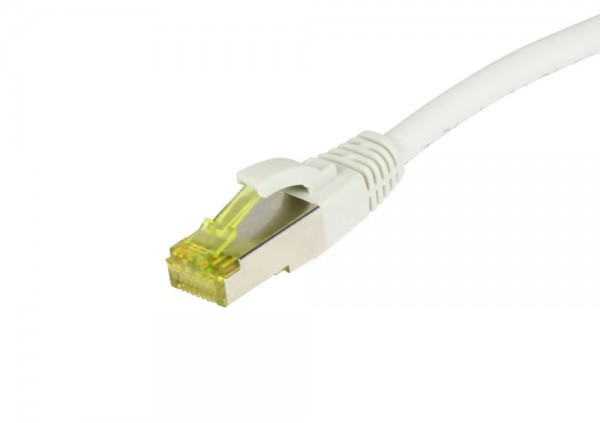 EU Product - Patchkabel RJ45 CAT6A 500Mhz weiss S-STP S/FTP TPE/LSZH Ultraflex AWG26 - Cable - Network thumbnail