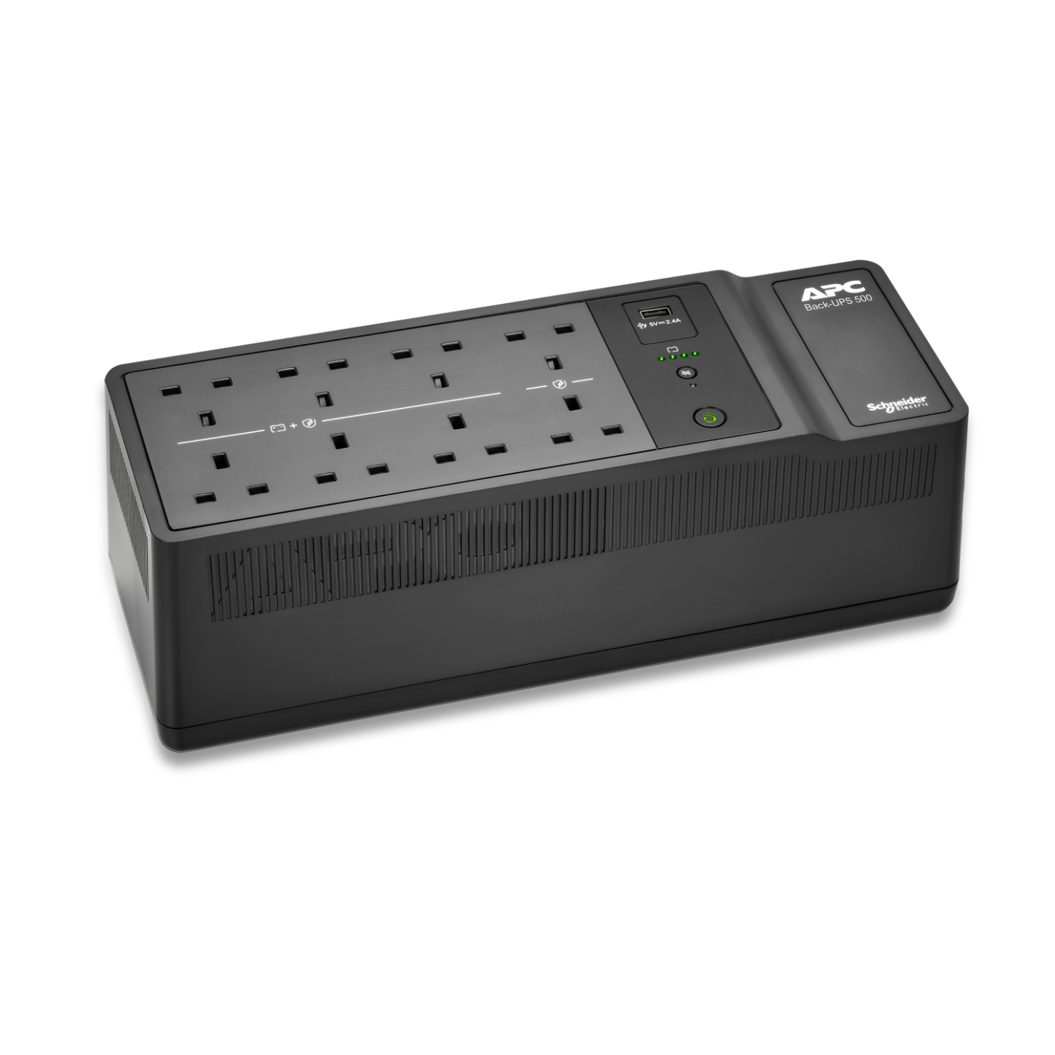 APC Back-UPS. 500VA/300W Floor/Wall Mount. 230V. 8x British BS1363A ou