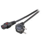 EFB Elektronik EK600SW.2 electriciteitssnoer Zwart 2 m Netstekker type E+F C13 stekker