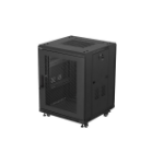 Lanberg FF01-6615-23B rack 15U Vrijstaande rek Zwart