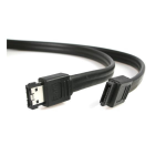 StarTech.com 6 Ft Shielded External eSATA to SATA Cable M/M SATA-kabel Zwart
