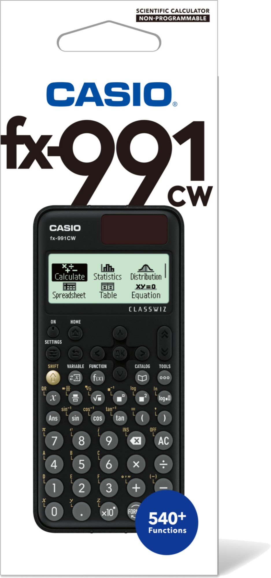 Casio Classwiz Advanced Scientific Calculator Dual Power FX-991CW-W-UT