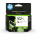 HP Tinteiro original 302XL Tricolor de elevado rendimento