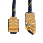 ROLINE GOLD HDMI High Speed kabel met Ethernet, 3D-draaibare connector 2,0m