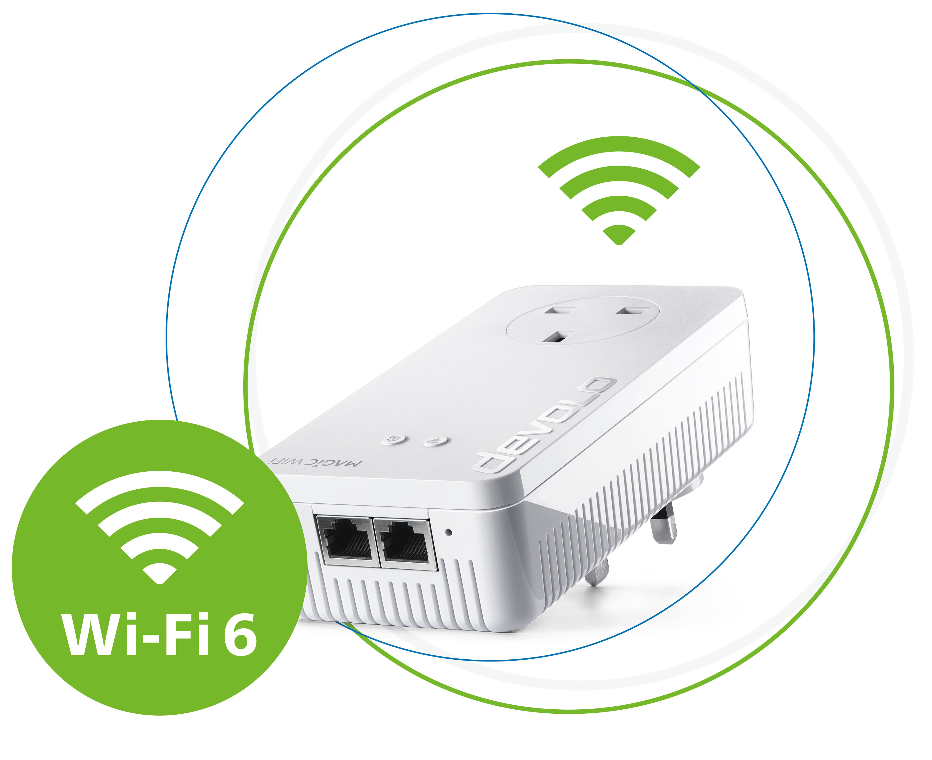 Image of Devolo Magic 2 WiFi 6 2400 Mbit/s Ethernet LAN Wi-Fi White 1 pc(s)