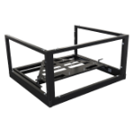 B-Tech Stackable Heavy Duty Projector Floor Mount with Pull-out Service Tray