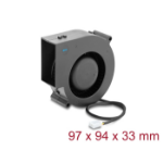 DeLOCK Radial Fan / Blower Fan 12 V DC 97 x 94 x 33 mm with 3 pin fan connector, black