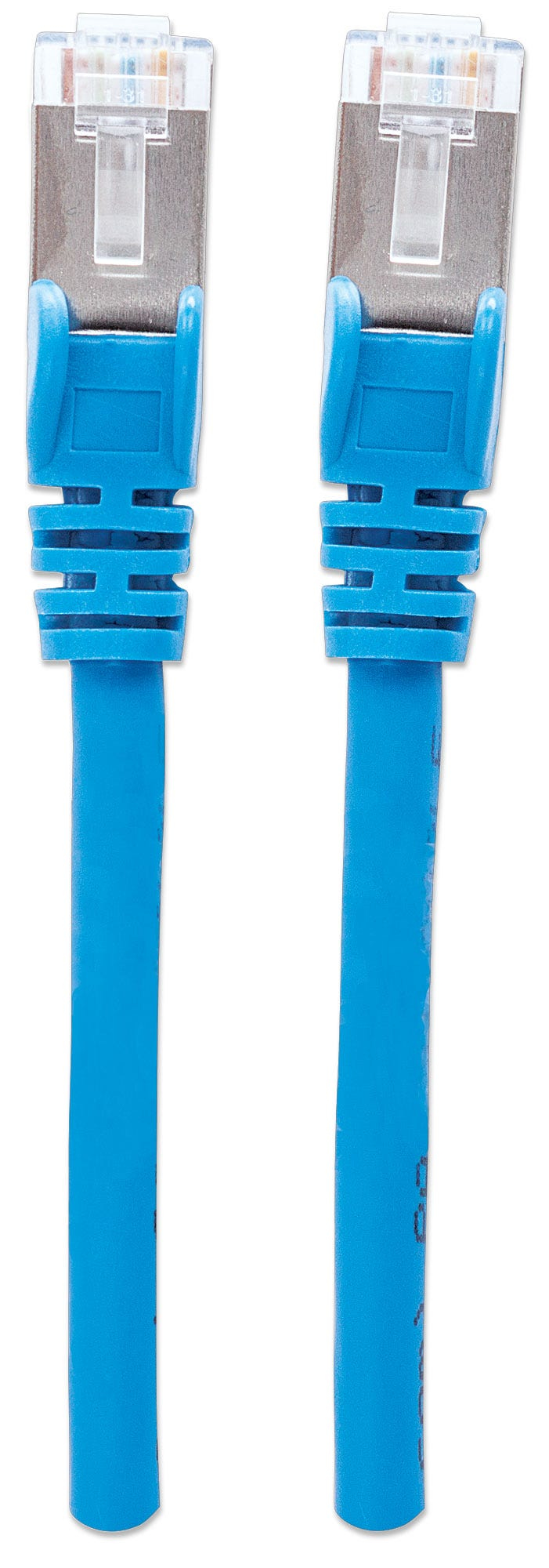 Intellinet Network Patch Cable, Cat6, 3m, Blue, Copper, S/FTP, LSOH / LSZH, PVC, RJ45, Gold Plated Contacts, Snagless, Booted, Lifetime Warranty, Polybag