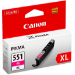 Canon 6445B004/CLI-551MXL Ink cartridge magenta high-capacity Blister, 680 pages 11ml for Canon Pixma IP 8700/IX 6850/MG 5450/MG 6350/MX 725