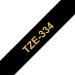 Brother TZE-334 DirectLabel gold on black Laminat 12mm x 8m for Brother P-Touch TZ 3.5-18mm/6-12mm/6-18mm/6-24mm/6-36mm