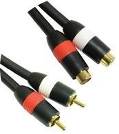 Image of Microconnect 2xRCA - 2xRCA (3m) audio cable Black