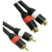 Microconnect 2xRCA - 2xRCA (3m) audio cable Black