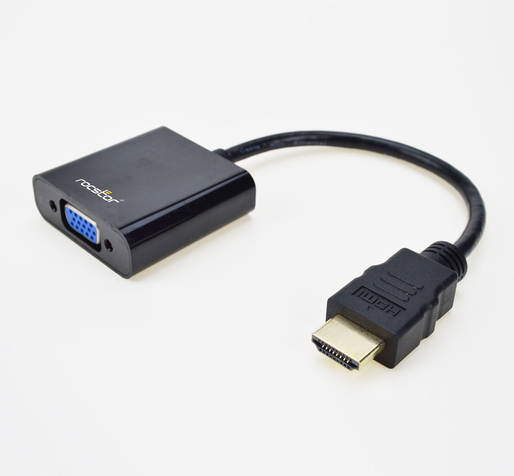 Y10A187-B1 Rocstor HDMI TO VGA + 3.5MM AUDIO ADAPTER, HDM