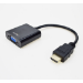 Rocstor Y10A187-B1 video cable adapter VGA (D-Sub) HDMI Type A (Standard) Black