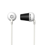 Koss PLUG W hoofdtelefoon/headset Hoofdtelefoons Bedraad In-ear Muziek Wit