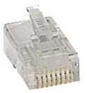 Deltaco MD-3 kabelkontakter RJ45 Transparent