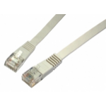 Cables Direct RJFLAT-01.5 networking cable Grey 1.5 m Cat5e U/UTP (UTP)