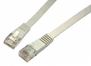 Cables Direct RJFLAT-01.5 networking cable Grey 1.5 m Cat5e U/UTP (UTP)
