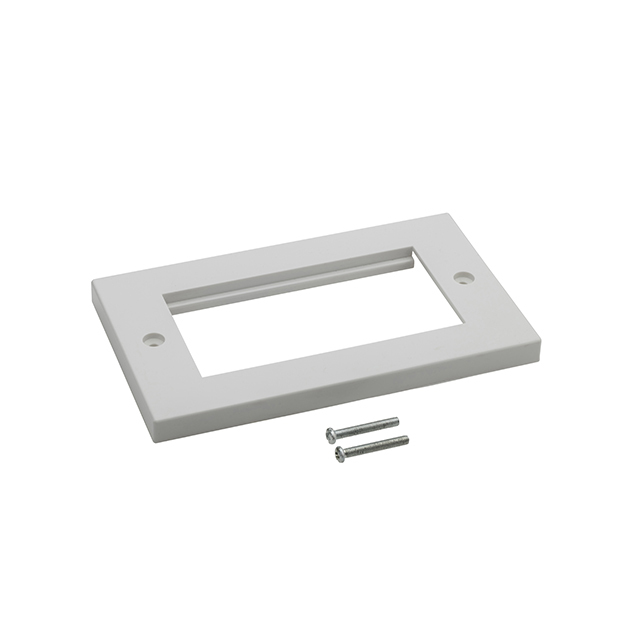 Connektgear White Av Double Faceplate - 4 Module 146 X 86Mm Flat Edge - Whit