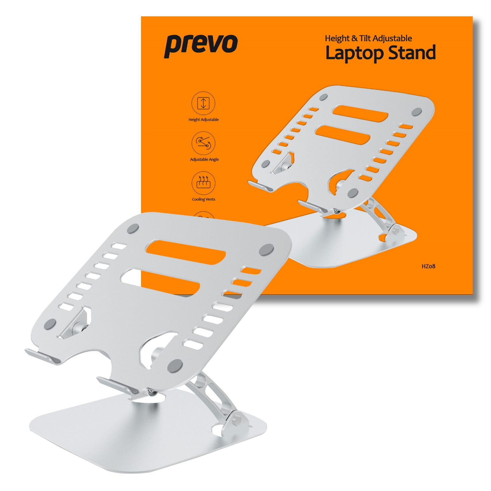 Image of PREVO HZ08 notebook stand Silver 43.2 cm (17")