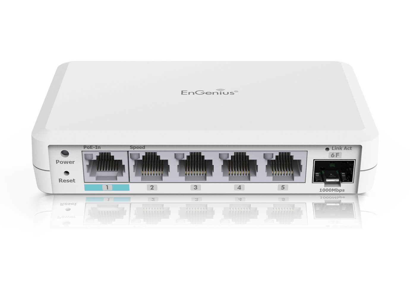 EU Product - Switch full managed Extender 5x 1 GbE 4x PoE at 1x SFP EXT1106 - Switch - Amount of ports: thumbnail