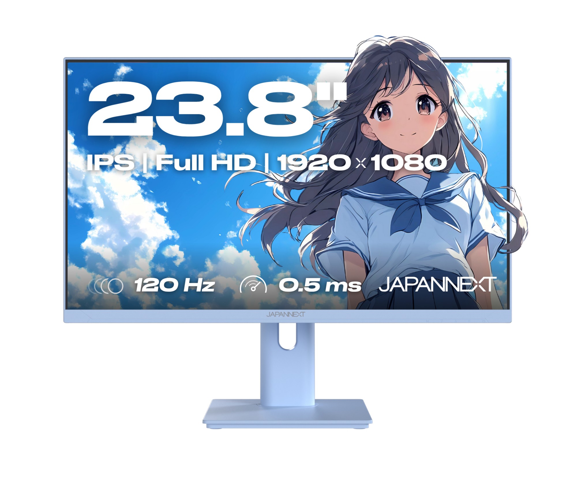 JAPANNEXT JN-I238FHD120F-HSP-BB computer monitor 60.5 cm (23.8") 1920 x 1080 pixels Full HD LCD Blue