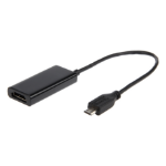 Gembird A-MHL-003 USB grafische adapter Zwart