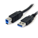 StarTech.com USB3SAB6BK USB cable USB 3.2 Gen 1 (3.1 Gen 1) 70.9" (1.8 m) USB A USB B Black