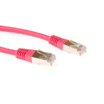 ACT Rode 0,5 meter LSZH SFTP CAT6 patchkabel met RJ45 connectoren