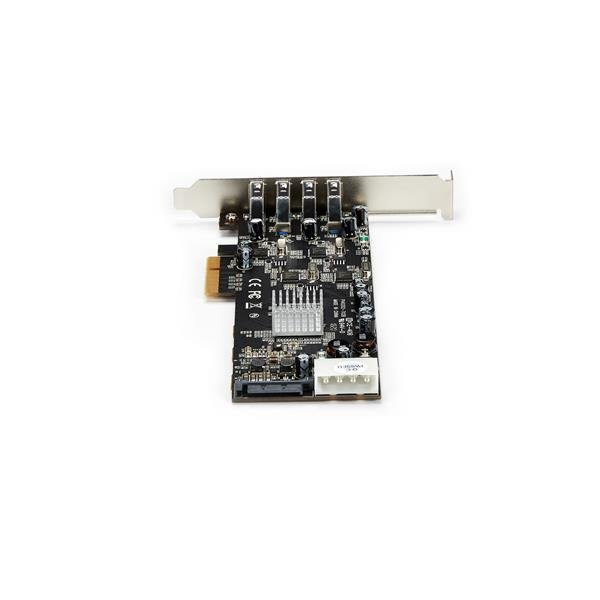 StarTech.com 4 Port PCI Express (PCIe) SuperSpeed USB 3.0 Card Adapter w/ 4 Dedicated 5Gbps Channels - UASP - SATA / LP4 Power