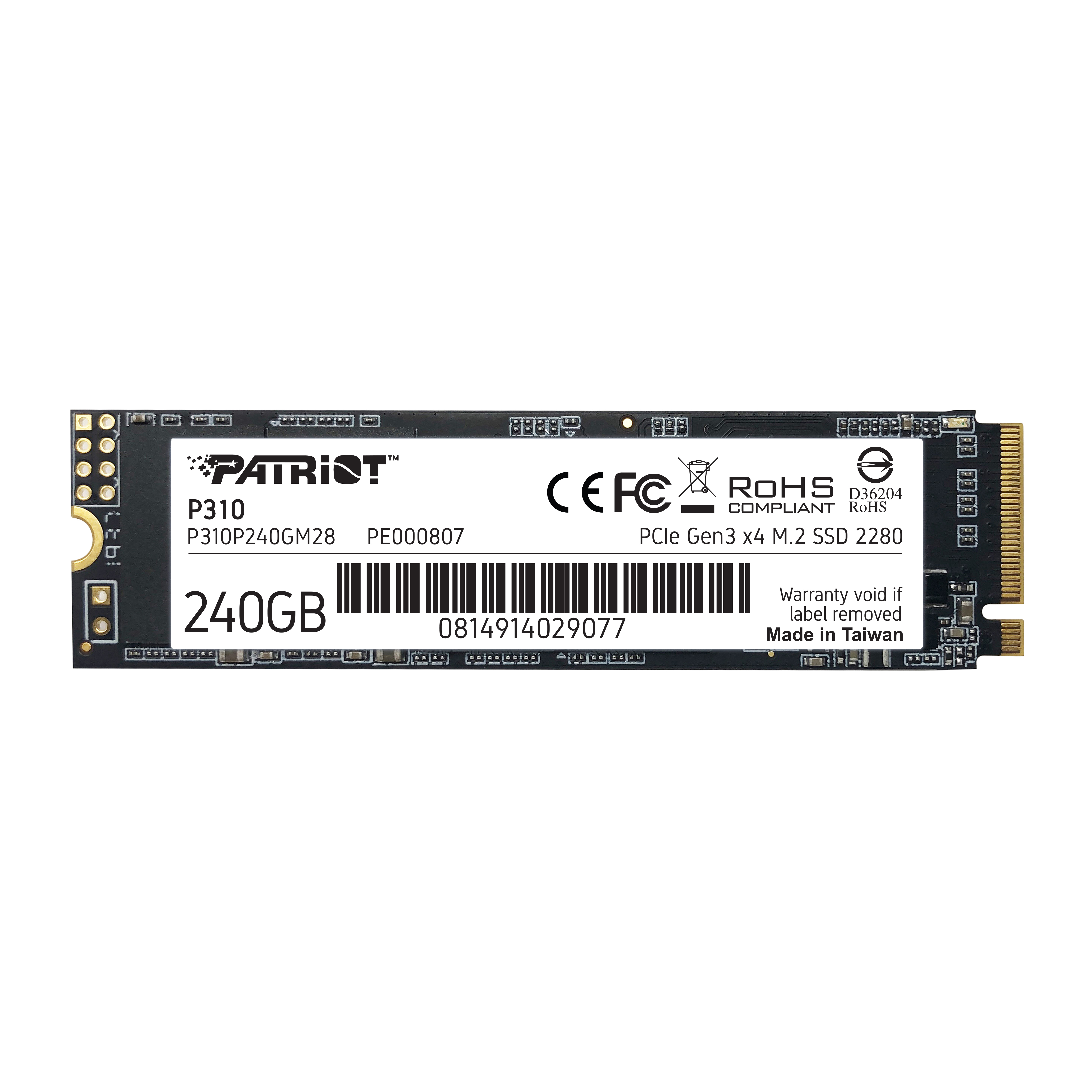 Image of Patriot Memory P310 M.2 240 GB PCI Express 3.0 NVMe